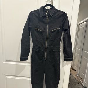 Free People Demin Jumpsuit